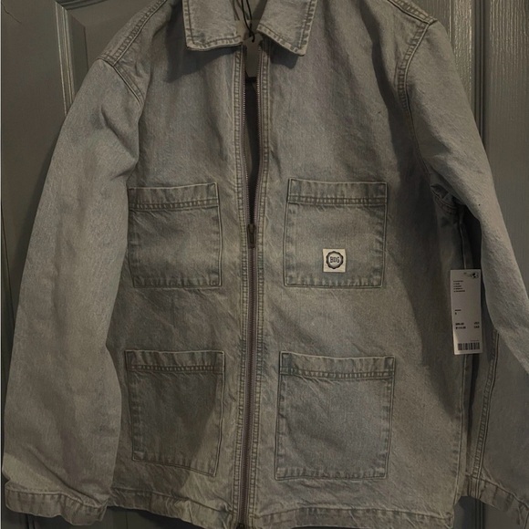 BDG Light Gray Denim Shirt Jacket - Picture 3 of 5